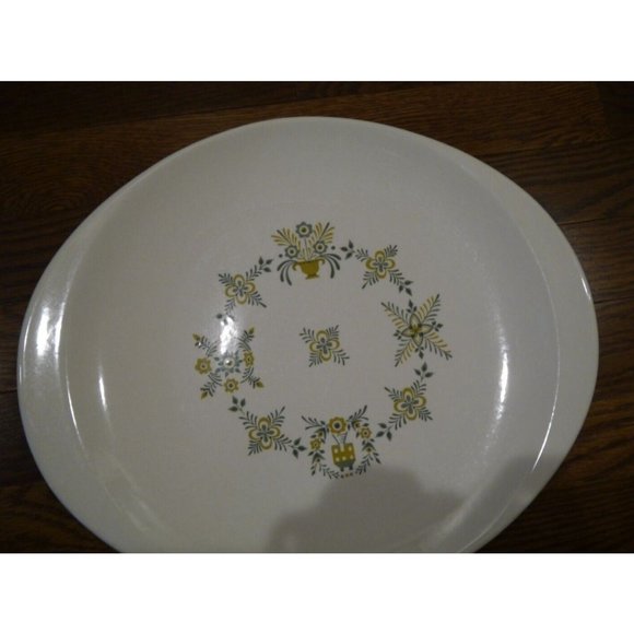 RARE Vintage Steubenville Pottery "PROVINCETOWN" Oval Serving Platter USA 14x12" - Picture 2 of 12